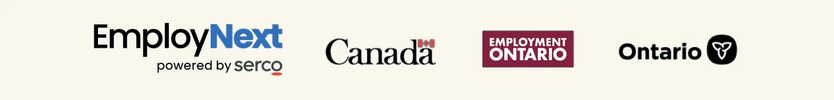 EmployNext powered by Serco, Government of Canada, Employment Ontario, and Government of Ontario